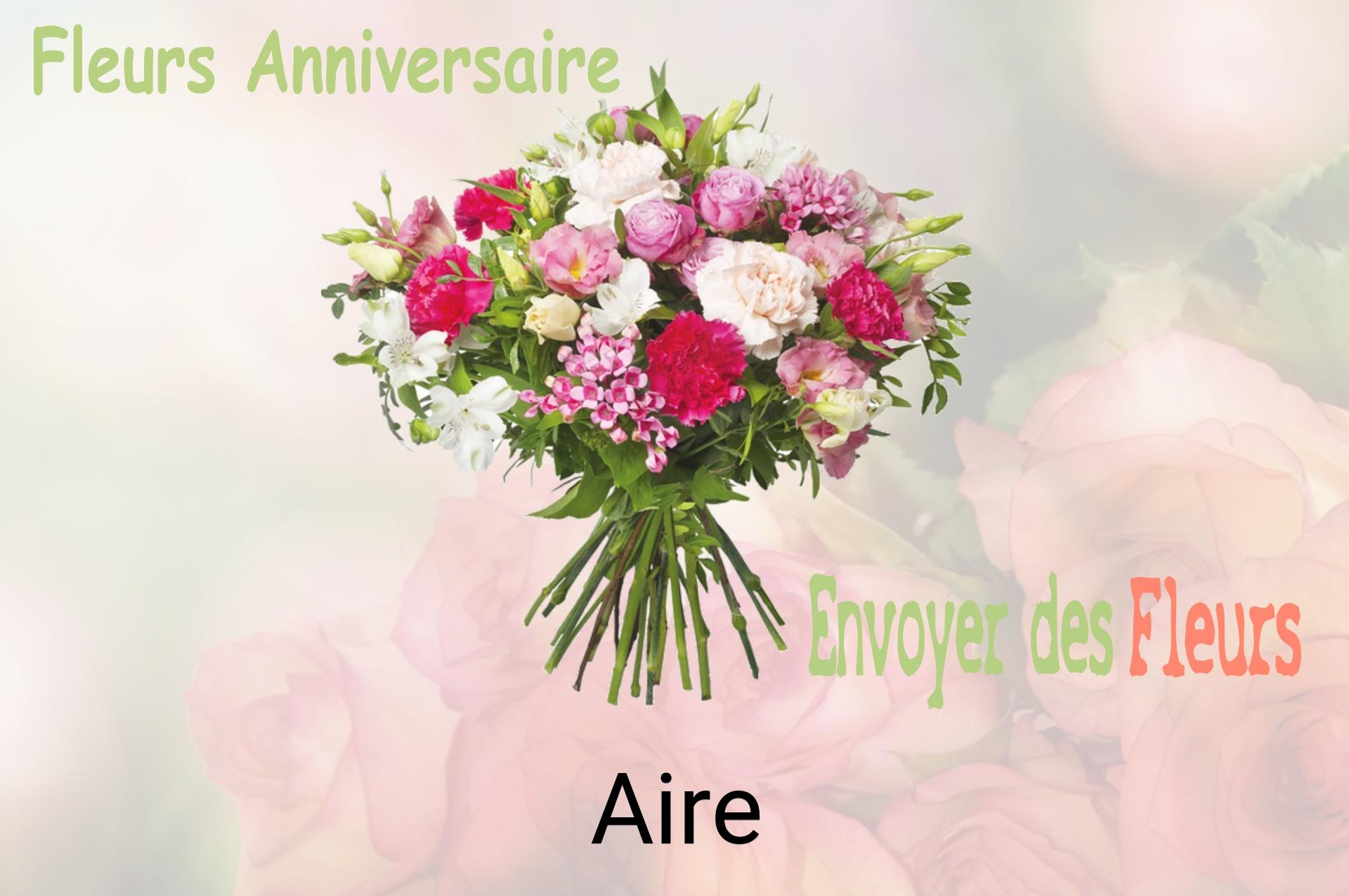 Bouquet de fleurs d’anniversaire livré à Aire